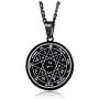 XUANPAI Goetia Seventh Pentacle of Mars Solomon Kabbalah Amulet Pendant Powerful Talisman Necklace for Men Women,Silver XUANPAI Goetia Seventh Pentacle of Mars Solomon Kabbalah Amulet Pendant Powerful Talisman Necklace for Men Women,Silver