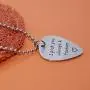 omodofo I Pick You Stainless Steel Guitar Pick Pendant Necklace Music Lover Musicians Gift for Guitar Player omodofo I Pick You Stainless Steel Guitar Pick Pendant Necklace Music Lover Musicians Gift for Guitar Player