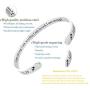 RENYILIN Creative Cuff Bracelet, Zodiac Bracelet, Inspirational Stainless Steel Bracelet for Men and Women