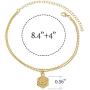 Initial Ankle Bracelets for Women Men, 18K Gold Silver Figaro Cuban Link Anklet Bracelet for Women Teen Girls, Custom Name Gold Anklet with Initials