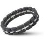 BOBO BIRD Womens Wooden Bracelet Stylish Wood & Stainless Steel Combined Adjustable Wooden Bangle Jewelry