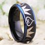 Cosplay Jewelry 8mm Width Kingdom Hearts & Crowns Design Ring Wedding Ring Engagement Ring-Free Inside Engraving