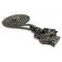 Shiny Jewelers USA Mens Egyptian Anubis Hematite GOD Pendant Cuban Box Chain Necklace Shiny Jewelers USA Mens Egyptian Anubis Hematite GOD Pendant Cuban Box Chain Necklace