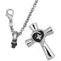 Q&Locket Religion Cross Heart Memorial Urn Necklaces Ash Holder