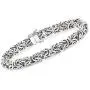 Ross-Simons Sterling Silver Byzantine Bracelet with Magnetic Clasp Ross-Simons Sterling Silver Byzantine Bracelet with Magnetic Clasp