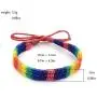 yfstyle LGBTQ Pride Bracelet for Gay & Lesbian Rainbow LGBT Pride Adjustable Handmade Braided Bracelet Gift for Her yfstyle LGBTQ Pride Bracelet for Gay & Lesbian Rainbow LGBT Pride Adjustable Handmade Braided Bracelet Gift for Her