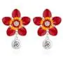 RareLove Valentines Gifts for Girlfriend Big Red Daisy Flower CZ Crystal Dangle Stud Earrings Statement Jewelry For Women Girls Silver Alloy Plated RareLove Valentines Gifts for Girlfriend Big Red Daisy Flower CZ Crystal Dangle Stud Earrings Statement Jewelry For Women Girls Silver Alloy Plated
