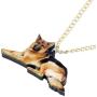 DOWAY Acrylic Handsome German Shepherd Necklace Dog Pendant Fashion Pet Jewelry for Women Girls Party Gifts