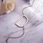 RINHOO Friendship Crystal Arrow Necklace Gold Stainless Steel Initial Heart Charm Pendant Chain Necklace with Message Card