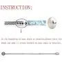 Clip Stopper Charms Sterling Silver Rondelle Spacer Bead for Bracelets （2 PCS）