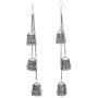 Jwellmart Afghani Bohemian Kashmiri Style Oxidized Drop Dangle Indian Earrings for Women and Girls