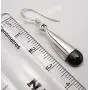 SilverStarJewel 925 Solid Silver Natural Black Onyx tcw 4.2 Earrings 1.5'' New Art SilverStarJewel 925 Solid Silver Natural Black Onyx tcw 4.2 Earrings 1.5'' New Art