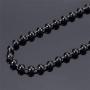 Elfasio 2-8MM Stainless Steel Black Bead Ball Chain Necklace or Men Women 18-30 inches