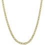 14K Yellow Gold Filled Solid Mariner Chain Necklace, 3.2mm Wide