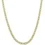 14K Yellow Gold Filled Solid Mariner Chain Necklace, 3.2mm Wide
