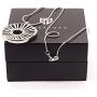 Tigerborg Womens 925 Pure Sterling Silver Handmade Energy and Light Pendant– Exclusive Scandinavian Design Jewelry – Unique gift – Comes with 1mm Sterling Silver Snake Chain Length 18” and a Gift Box