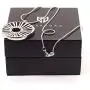Tigerborg Womens 925 Pure Sterling Silver Handmade Energy and Light Pendant– Exclusive Scandinavian Design Jewelry – Unique gift – Comes with 1mm Sterling Silver Snake Chain Length 18” and a Gift Box