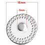 Mel Crouch Women Jewelry Initial Letter Snap Button Charms for Office Lanyard ID Badges Holder Necklaces Keychain