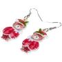 NEWEI Acrylic Christmas Teddy Bear Earrings Dangle Drop Fashion Festival Animal Jewelry For Women Girls Charms Gifts