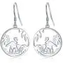 Giraffe Drop Earrings Flamingo Earrings S925 Sterling Silver Animal Dangle Earrings Tree of Life Jewelry Gifts for Women Mom Mothers Day Birthday
