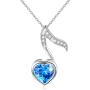 SILVER MOUNTAIN S925 Sterling Silver Music Themed Music Clef Heart Pendant Necklace Ring Earrings Bracelet Musical Jewelry for Women Girls Birthday Gift