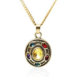 AceCraft Thanos Infinity Gauntlet Necklace Marvel Jewelry Toys Gifts for Boy/Girl/Son/Daughter