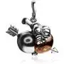 Ian And Valery co. Amber Sterling Silver Pendant