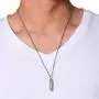 VNOX Stainless Steel Bullet Pendant Necklace for Men Women,Black VNOX Stainless Steel Bullet Pendant Necklace for Men Women,Black