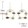 Exaggerated Long Big Evil Eyes Lips Charm Gold Color Dangle Earrings for Women Bohemian Earrings Party Jewelry (Color A) Exaggerated Long Big Evil Eyes Lips Charm Gold Color Dangle Earrings for Women Bohemian Earrings Party Jewelry (Color A)