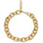 Chunky Chain Necklace - Thick Chain Necklace Choker Trendy Necklaces Cable Link Chain Choker Necklaces for Women Chunky Necklace Punk Metal Fashion Necklace for Girls Cuban Link Chain Choker (Gold)