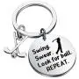 WSNANG Golf Keychain Swing Swear Look for Ball Repeat Keychain Golf Jewelry Gift for Golf Lover Golf Club Golf Coach WSNANG Golf Keychain Swing Swear Look for Ball Repeat Keychain Golf Jewelry Gift for Golf Lover Golf Club Golf Coach
