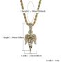 KOSMOLING Fashion Jewelry Gifts Full Pave Bling Cubic Zirconia Angel Pendant 18K Real Gold Plated Iced Out Necklaces Hip Hop