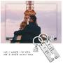 Couple Keychain Set Home is Wherever Im With You Anniversary Romantic Jewelry Gift for Boyfriend Girlfriend(home is wherever KR)
