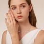 SOULMEET Minimalist Sterling Silver Choker Necklace Thin Stars Choker Gold Plated Pearl Choker Jewelry