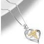 YFN 925 Sterling Silver Caduceus Angel Nursing Themed Pendant Necklace 18''