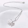 Elephant Gifts for Women Girls, Cubic Zirconia Platinum Plated Elephant Pendant Necklace for Women Girls Kids Jewelry Gifts 18”