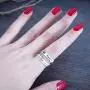 LEOBELLA Adjustable Inspirational Ring 925 Sterling Silver Never Give Up Bands Cool Stacking Opening Rings Gift for Women Girls Comfort Fit Statement Jewelry LEOBELLA Adjustable Inspirational Ring 925 Sterling Silver Never Give Up Bands Cool Stacking Opening Rings Gift for Women Girls Comfort Fit Statement Jewelry