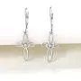 YL Celtic Knot Cross Earrings Sterling Silver Dangle Drop Earrings Gemstones Heart Religious Leverback Jewelry for Women YL Celtic Knot Cross Earrings Sterling Silver Dangle Drop Earrings Gemstones Heart Religious Leverback Jewelry for Women