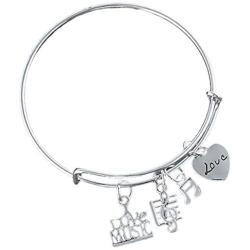 Music Bracelet - Music Jewelry - Music Gift - Treble Clef Jewelry - Music Note-Music Lover Jewelry Gift
