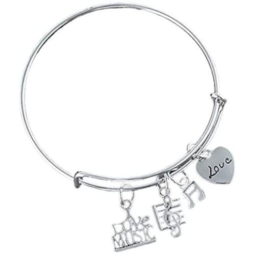 Music Bracelet - Music Jewelry - Music Gift - Treble Clef Jewelry - Music Note-Music Lover Jewelry Gift
