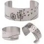Vera Viva Just Breathe Hidden Inspirational Mindful Cuff Bracelet in Stainless Steel, Adjustable Fit Vera Viva Just Breathe Hidden Inspirational Mindful Cuff Bracelet in Stainless Steel, Adjustable Fit