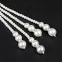 Art Deco Fashion Faux Pearls Necklace 1920s Pearls Necklace Gatsby Accessories Vintage Costume Jewelry Cream Long Necklace for Women