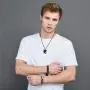 U7 Shark/Fish/Dolphin Pendant Animal Jewelry Men Boys Necklace with Stainless Steel/Gold/Black Gun Plated/925 Sterling Silver Chain