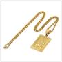 Mgutillart 18K Gold Plated Allah Pendant Islamic Necklace