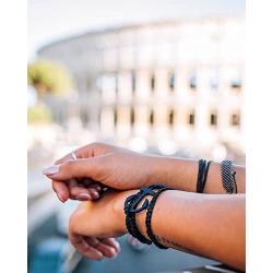 Pura Vida Jewelry Bracelets Solid Bracelet - 100% Waterproof and Handmade w/Coated Charm, Adjustable Band