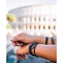 Pura Vida Jewelry Bracelets Solid Bracelet - 100% Waterproof and Handmade w/Coated Charm, Adjustable Band