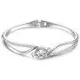 Menton Ezil Fairytale Mermaid Swarovski Crystal Silver Plated Women Bangle Bracelet for Girls Wife Mom Menton Ezil Fairytale Mermaid Swarovski Crystal Silver Plated Women Bangle Bracelet for Girls Wife Mom