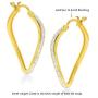 La Joya 1/6-1/4 Carat Total Weight (ctw) Eternity Lab Grown Diamond Hoop Earrings for Women- Yellow Gold Plated Or White Rhodium Plated 925 Sterling Silver Earrings - GH Color And SI Clarity Diamonds