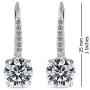 LeCalla Sterling Silver Jewelry Leverback Earring for Women