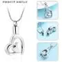 mingkejw Double Heart Cremation Urn Necklace Pendant Funnel Fill Kit Keepsake Memorial Ashes mingkejw Double Heart Cremation Urn Necklace Pendant Funnel Fill Kit Keepsake Memorial Ashes